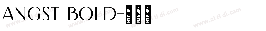 Angst Bold字体转换